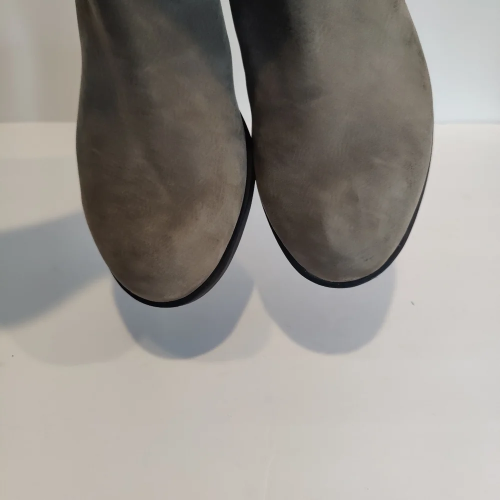 Sorel Waterproof Leather Gray Lolla ankle bootie